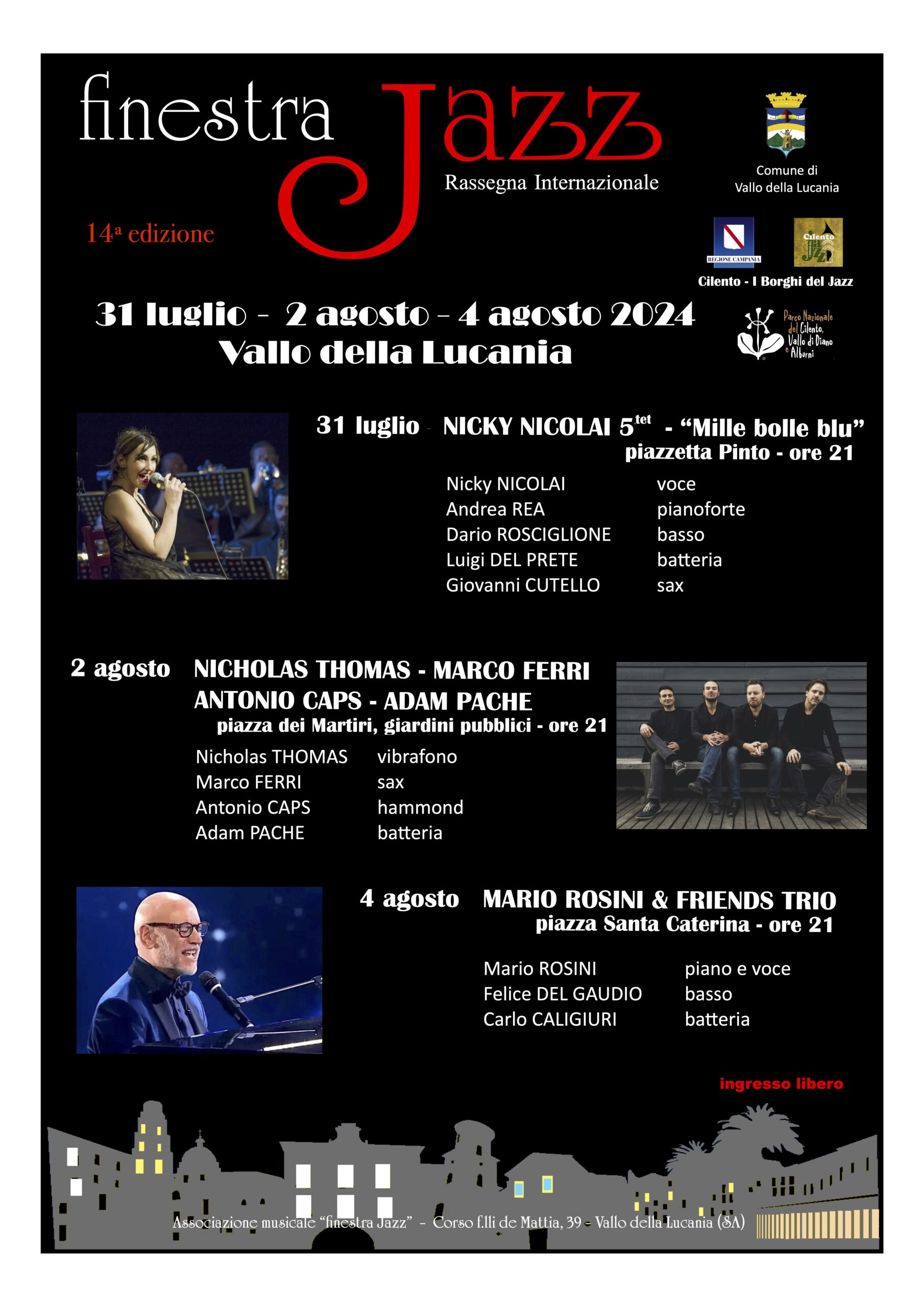 Vallo della Lucania: 14^ ediz. Finestra Jazz 2024  