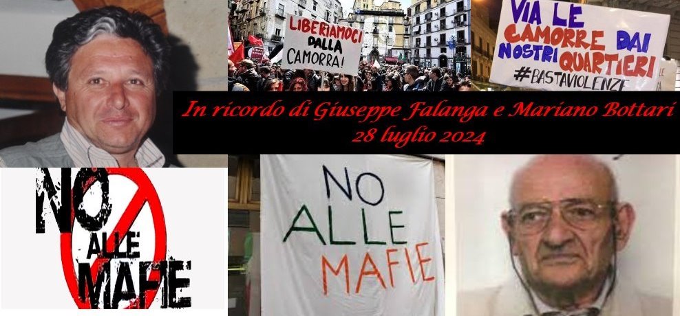 CNDDU: ricordo Giuseppe Falanga e Mariano Bottari, vittime innocenti di camorra