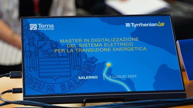 Salerno: Terna, presentata 3^ ediz. Master di II Livello “Digitalizzazione del sistema elettrico per la transizione energetica”