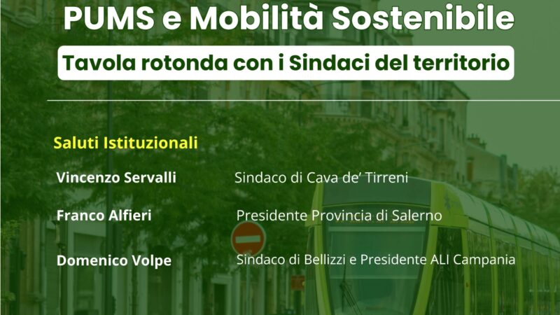 Cava de’ Tirreni: Mobilità Sostenibile per migliore qualità di vita