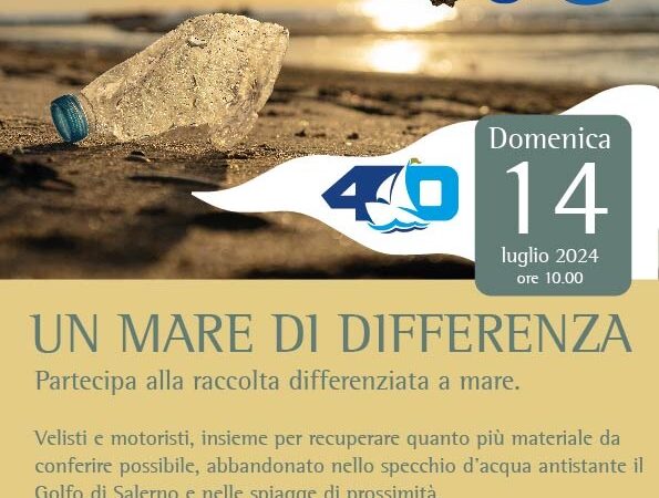 Salerno: Club Velico Salernitano “Un mare di differenza” velisti e motoristi a caccia di rifiuti marini