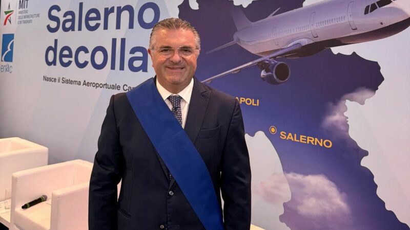 Salerno: aeroporto Costa d’Amalfi, Presidente Alfieri a conferenza stampa 