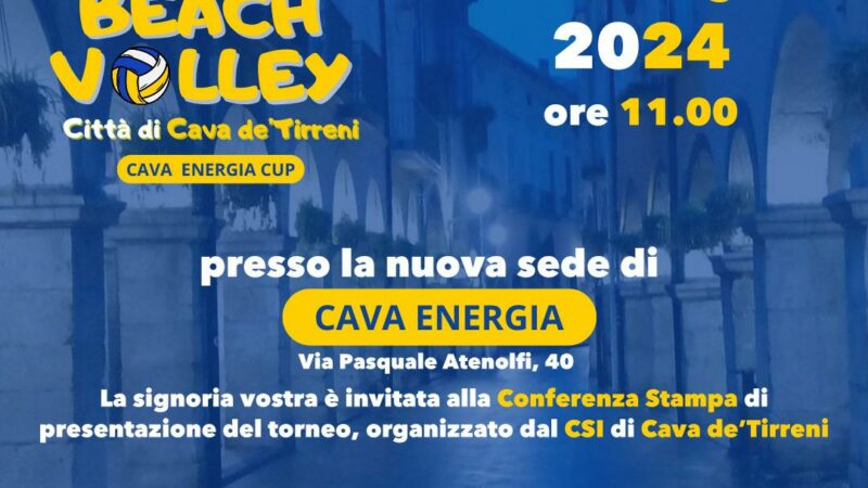 XXVI Torneo Beach Volley “Città di Cava de’ Tirreni”– CAVA ENERGIA CUP, conferenza stampa