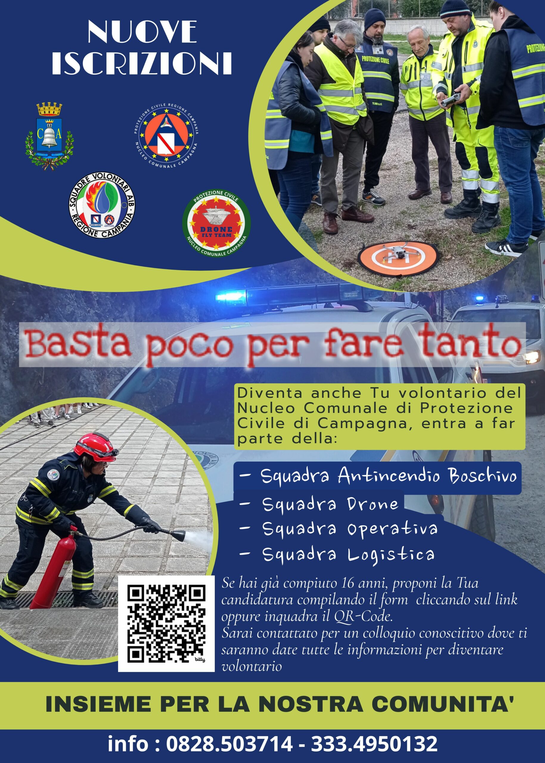 Campagna: Protezione Civile, bando per nuovi volontari