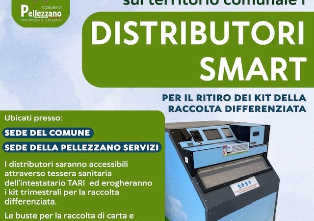 Pellezzano: raccolta differenziata con distributori smart 