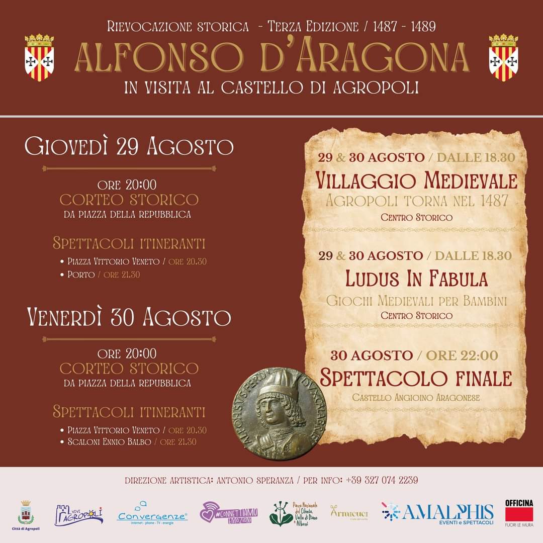 Agropoli: rievocazione storica visita di Alfonso D’Aragona, conferenza stampa