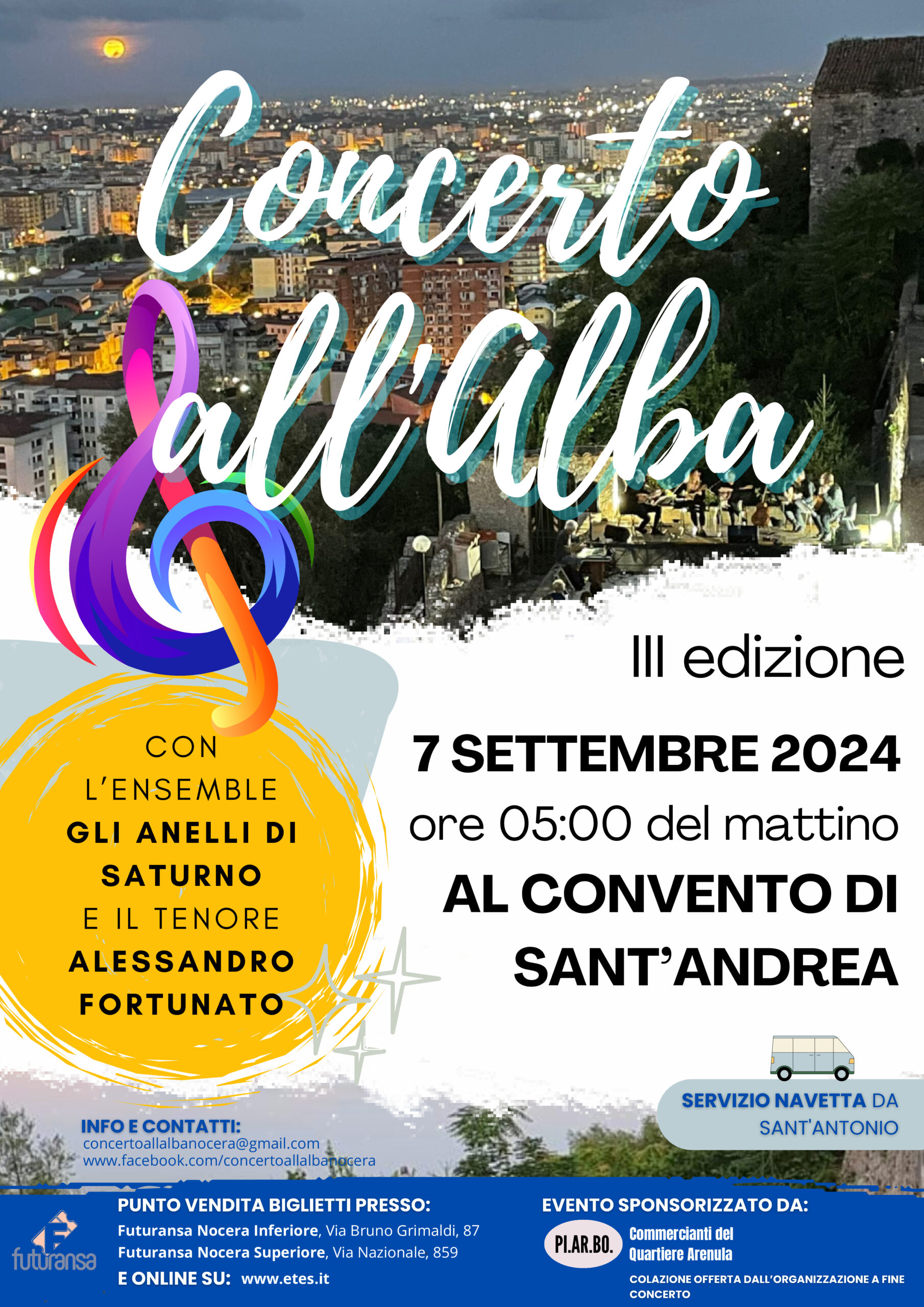 Nocera Inferiore: III ediz. del “Concerto all’Alba”