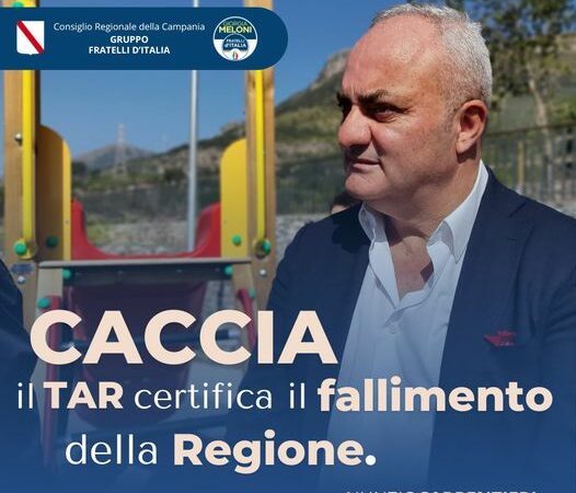 Regione Campania: Caccia, consigliere Carpentieri “Tar certifica fallimento regionale”