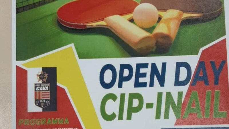 Cava de’ Tirreni: Open Day Cip – INAIl, TENNIS TAVOLO Paralimpico alla Palestra Mauro e Gino Avella