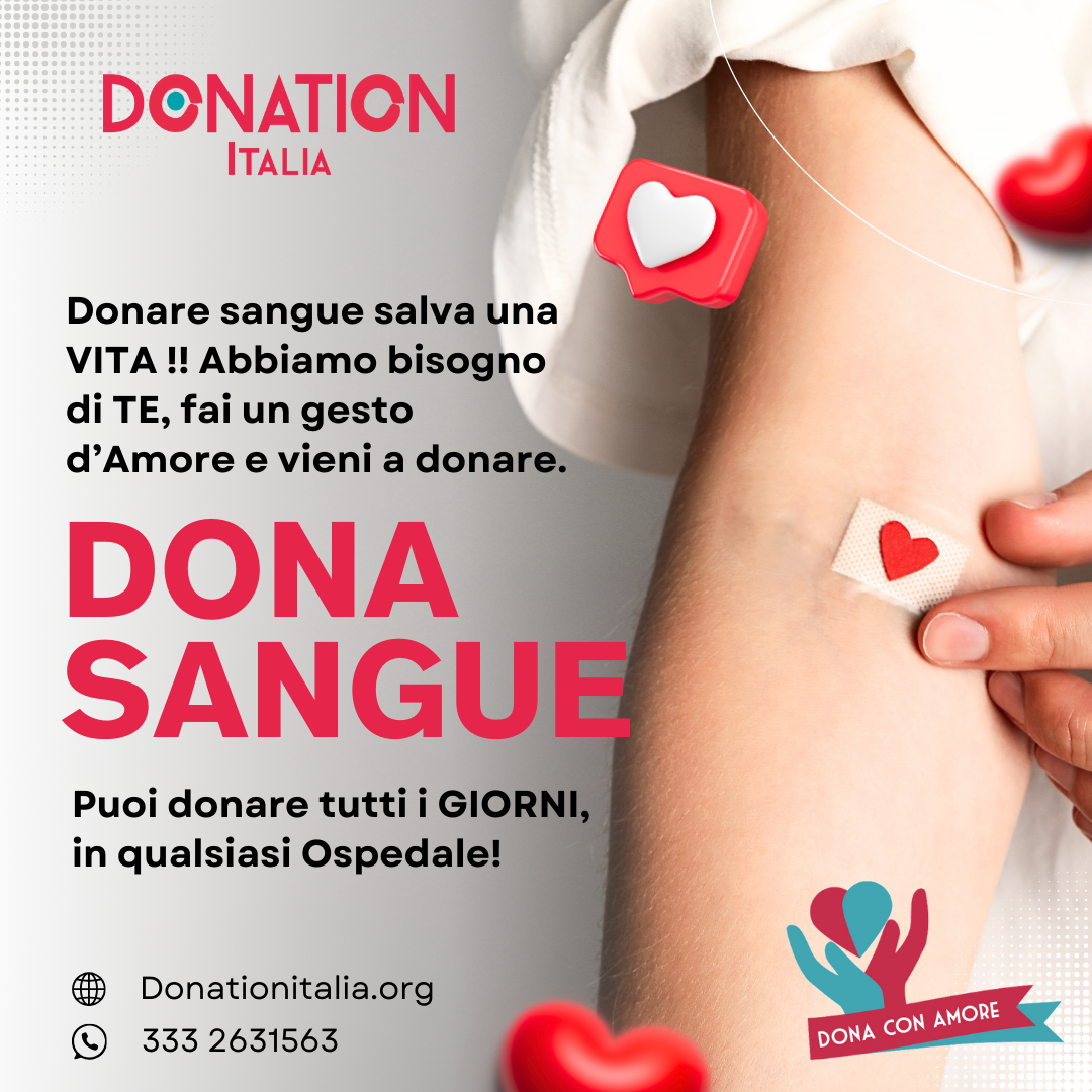 Salerno: Donation Italia, appello a donare sangue