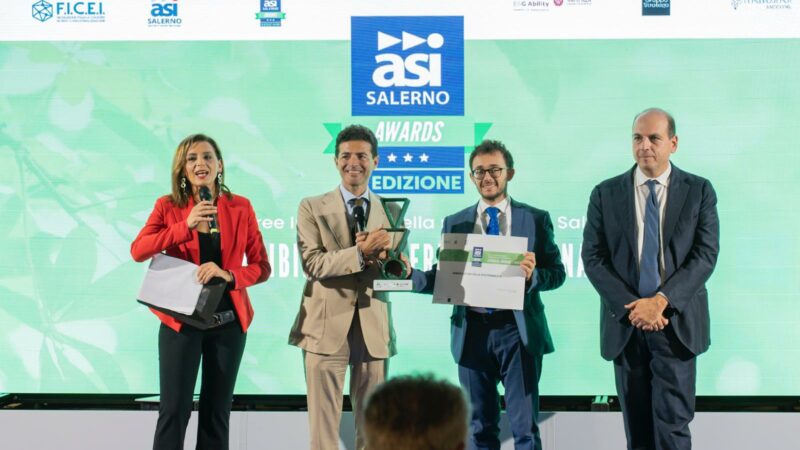 Salerno: Aziende sostenibili, vincitori 2^ ediz. ASI Salerno Awards