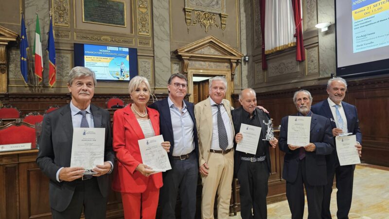 Roma: Fondazione Angelo Vassallo Sindaco Pescatore, nominati 5 Ambasciatori a Palazzo Valentini