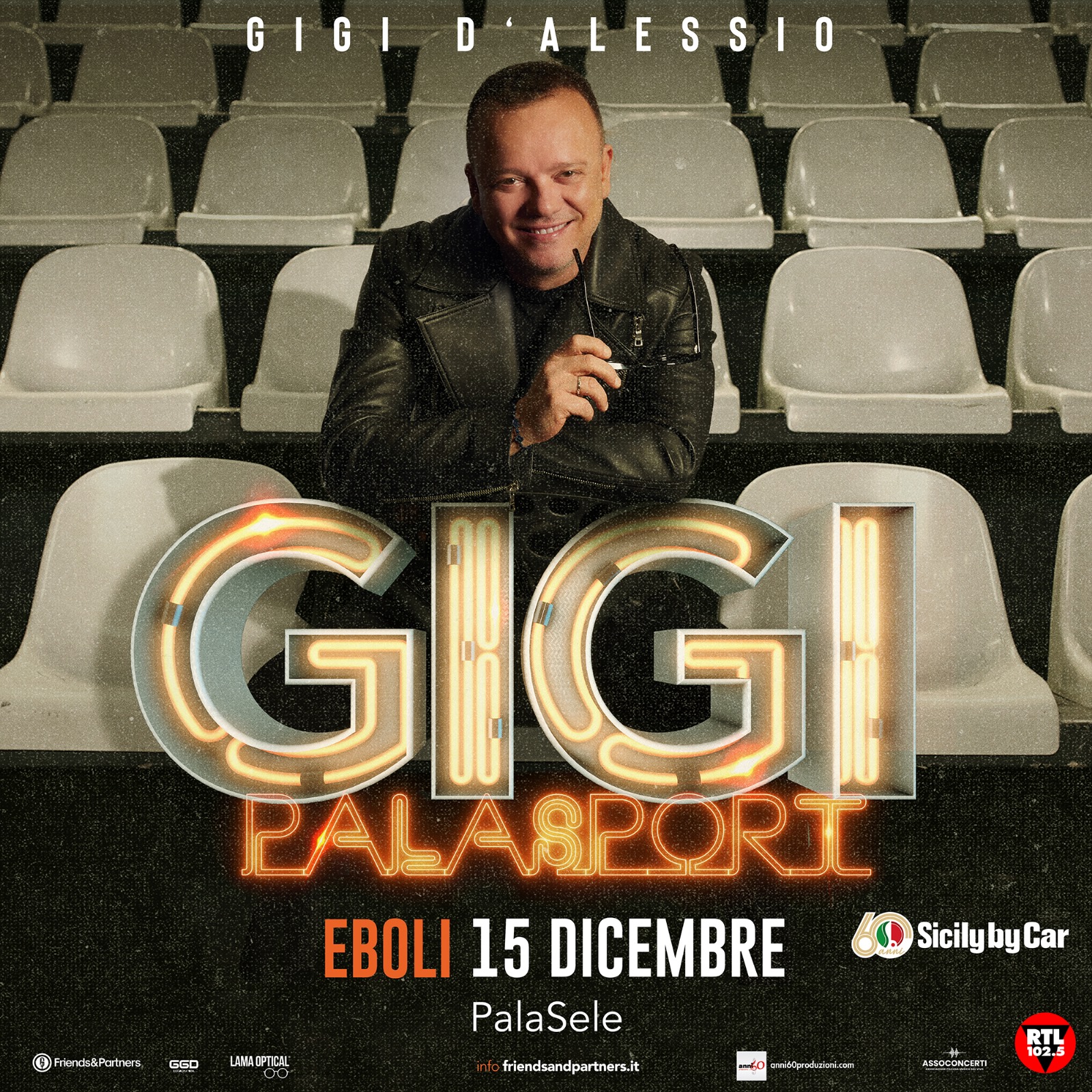 Eboli: tour invernale di Gigi D’Alessio a PalaSele “Gigi Palasport”