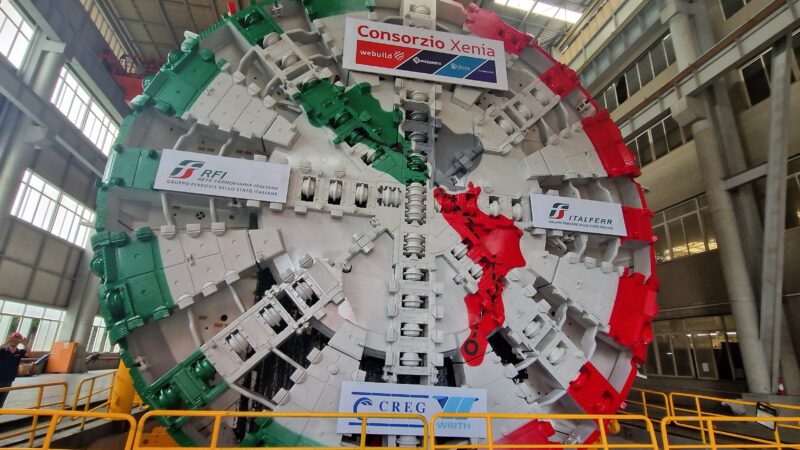 Salerno: arriva grande TBM Webuild, lavori su I lotto linea ferroviaria Alta Velocità Sa-Rc