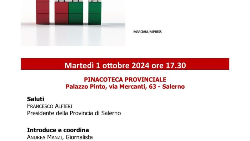 Salerno: “PersonæTerritori”, presentazione libro “Politica e Pensiero” di Andrea Covotta