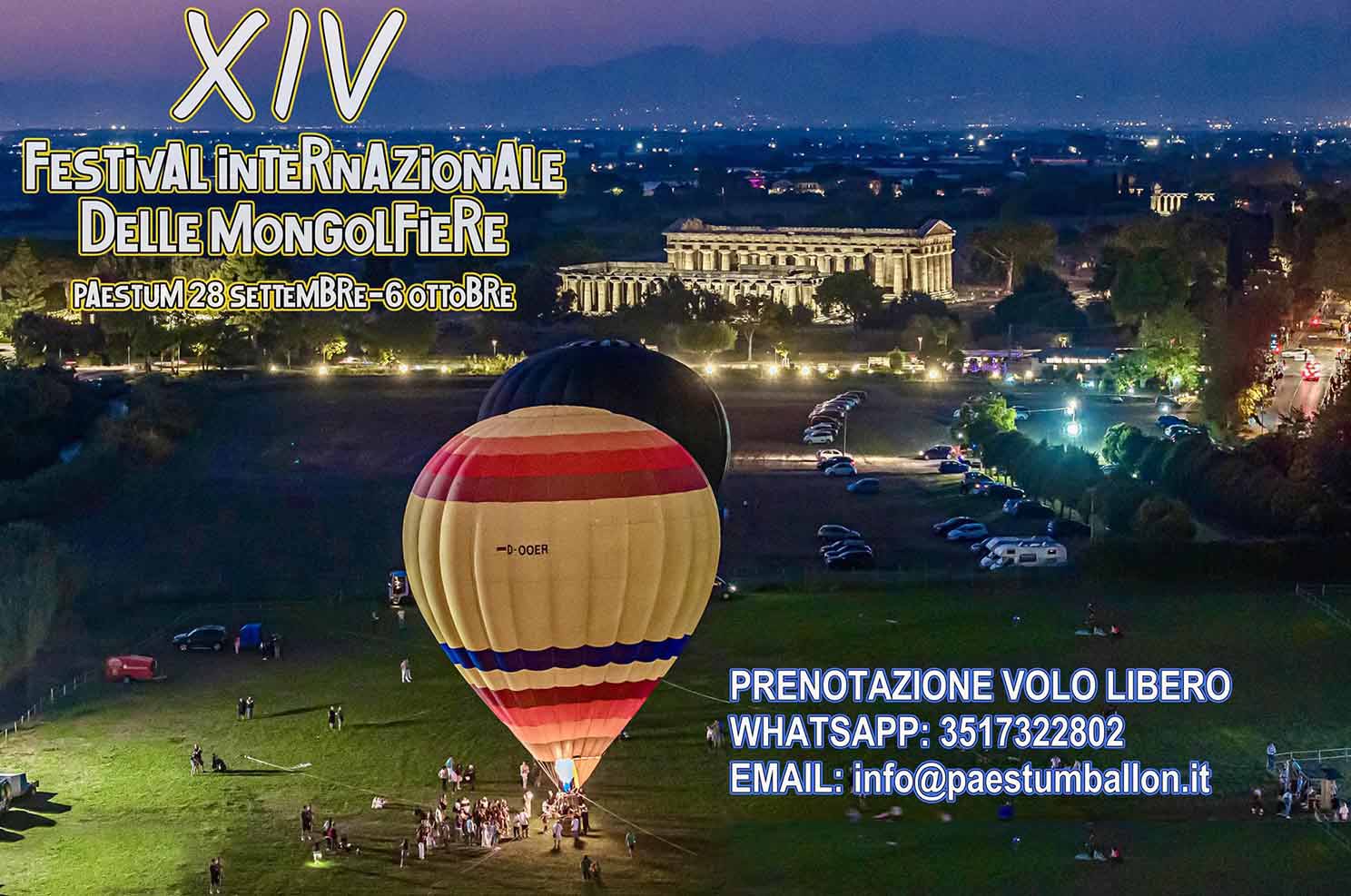 Paestum: XIV Festival Internazionale delle Mongolfiere