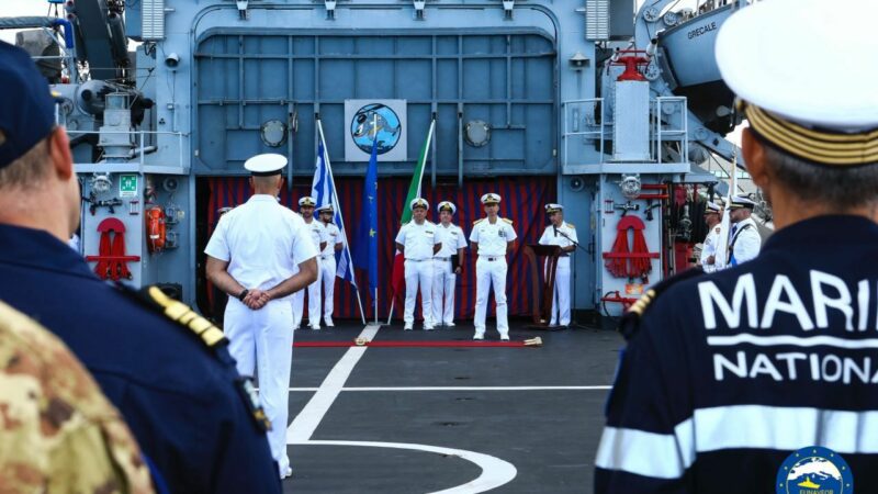 Taranto: Operazione EUNAVFOR MED IRINI, cambio a Comando Forze in Mare