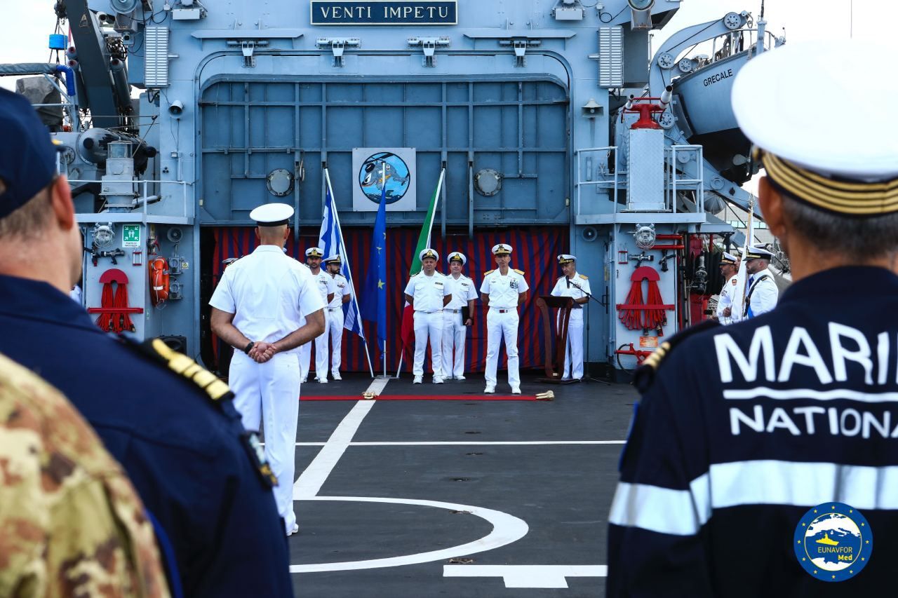 Taranto: Operazione EUNAVFOR MED IRINI, cambio a Comando Forze in Mare