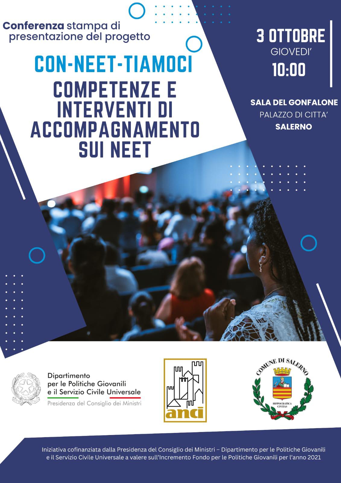 Salerno: a Palazzo di Città, presentazione “COn-NEET-tIAmoci – COmpetenze e Interventi di Accompagnamento sui NEET”