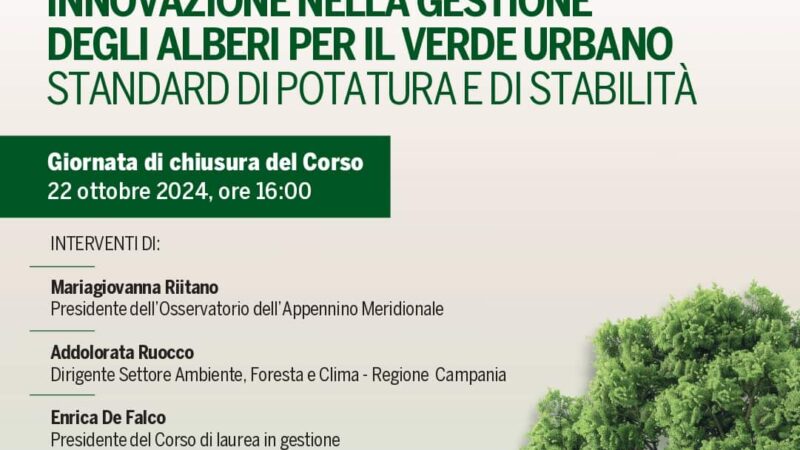 Salerno: Osservatorio dell’Appennino Meridionale, chiusura Corso su verde pubblico