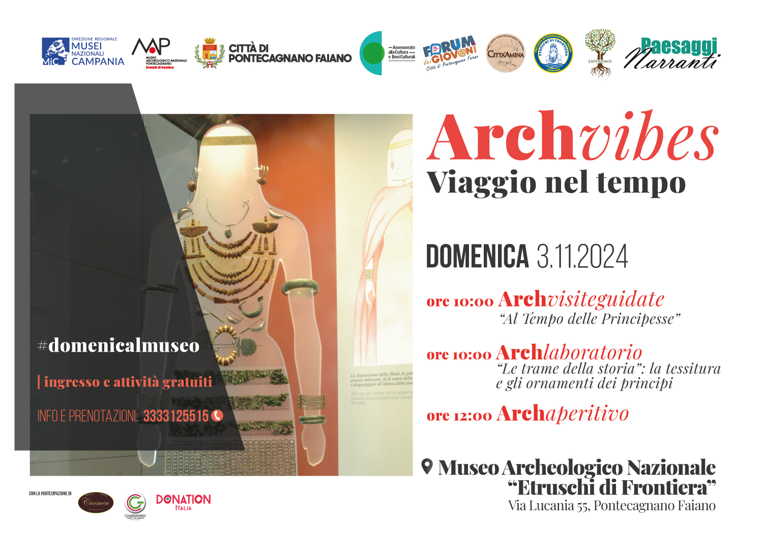 Pontecagnano Faiano: al Museo archeologico nazionale “ARCHvibes”