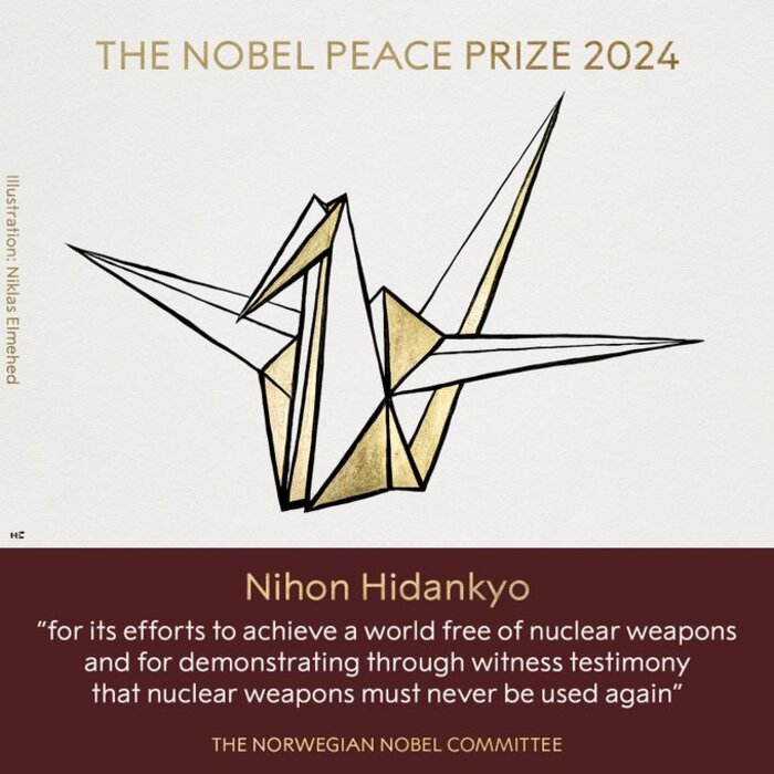 CNDDU: soddisfazione per Nobel per la pace 2024 ad organizzazione Nihon Hidankyo