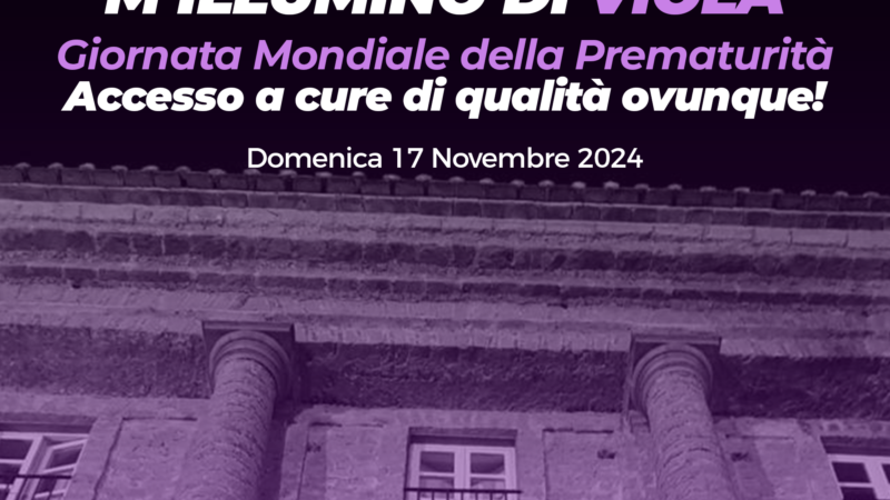 Mercato San Severino: “M’illumino di viola”, Giornata nazionale nati prematuri 