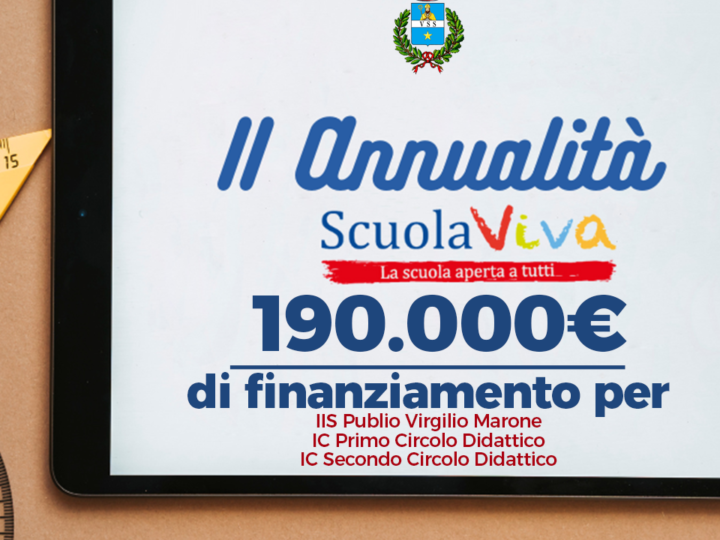 Mercato San Severino: Scuole, finanziamento regionale 2^ annualità Scuola Viva