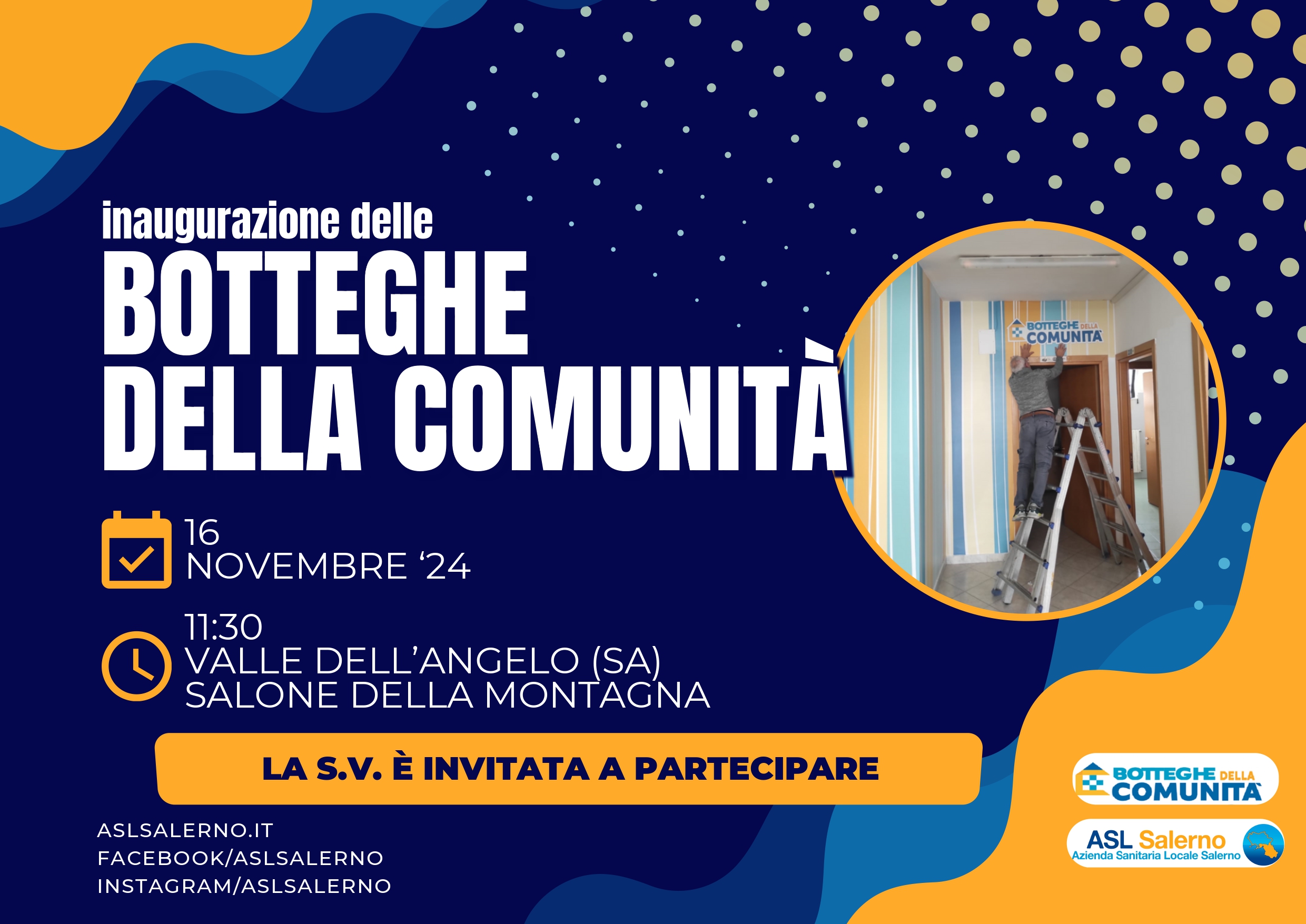 Salerno: Asl, inaugurazione Botteghe della Comunità a Valle dell’Angelo