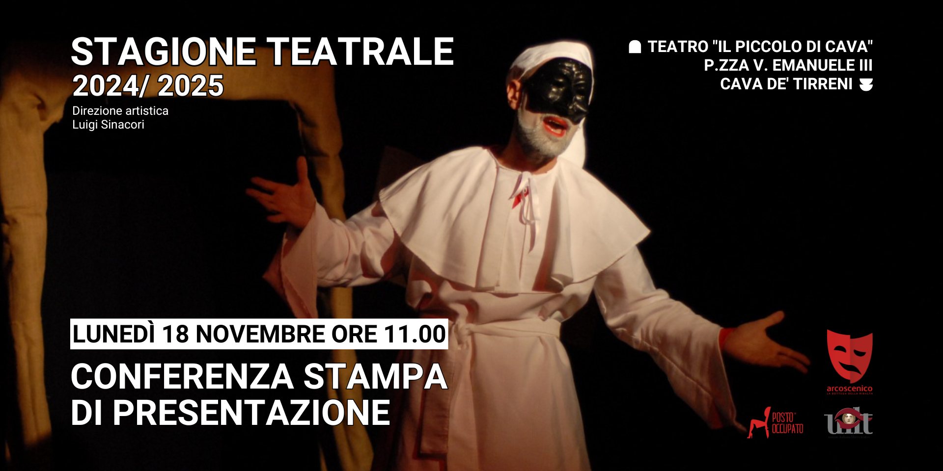 Cava de’ Tirreni: al Teatro “Il Piccolo” nuova stagione teatrale, conferenza stampa