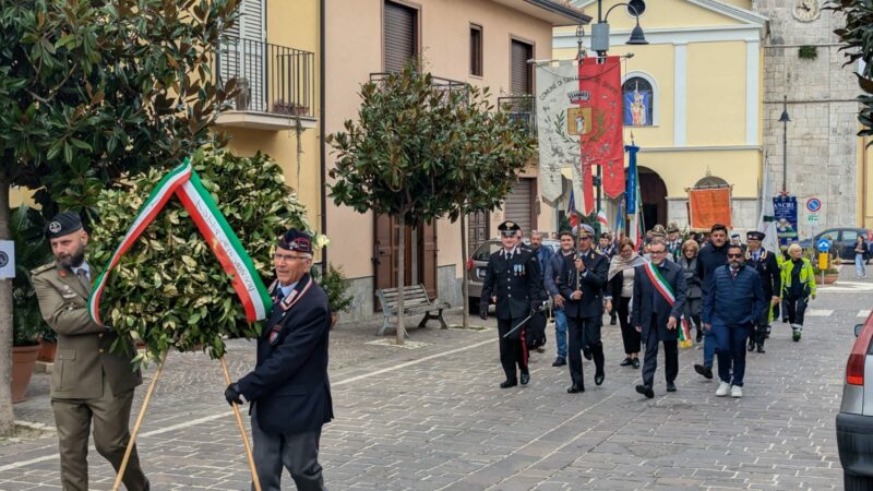 San Leucio del Sannio: celebrata “Giornata dell’Unità Nazionale e delle Forze Armate”