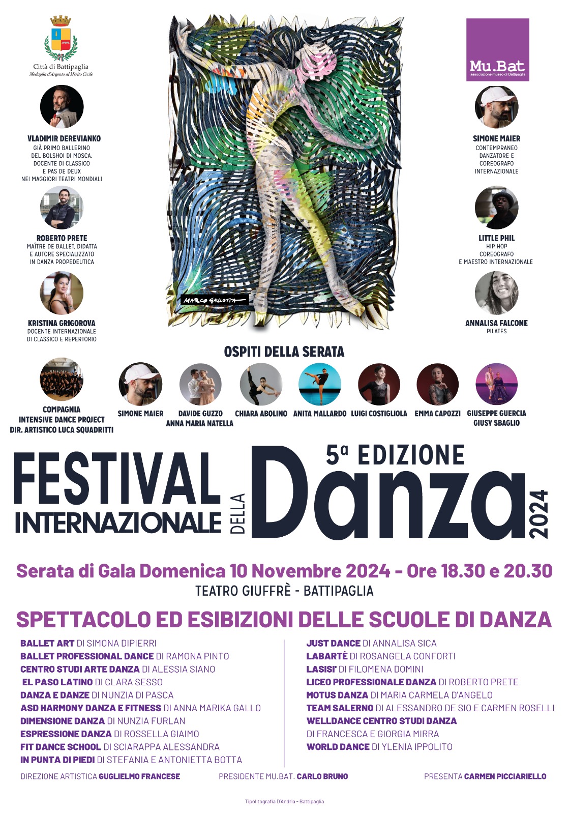 Battipaglia: 6 – 10 novembre ’24 V ediz. Festival Internazionale della Danza  