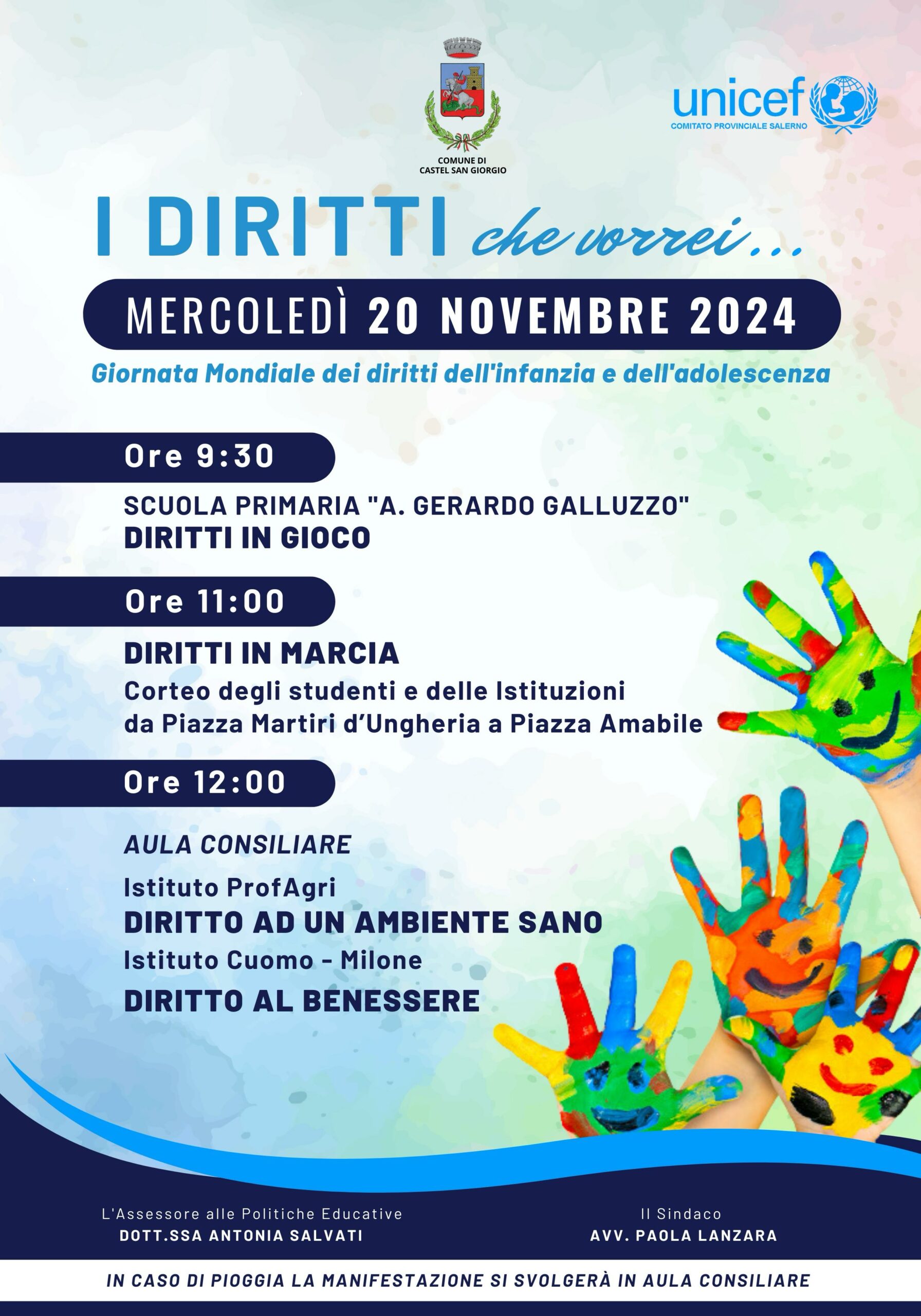 Castel San Giorgio: diritti dei bambini, evento itinerante 