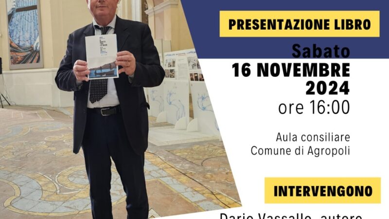 Salerno: presentazione libro “Il vento tra le mani. Vita politica del Sindaco Pescatore” di Dario Vassallo 