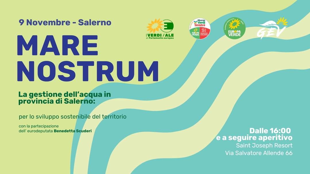 Salerno: Verdi- Europa Verde, evento “Mare Nostrum