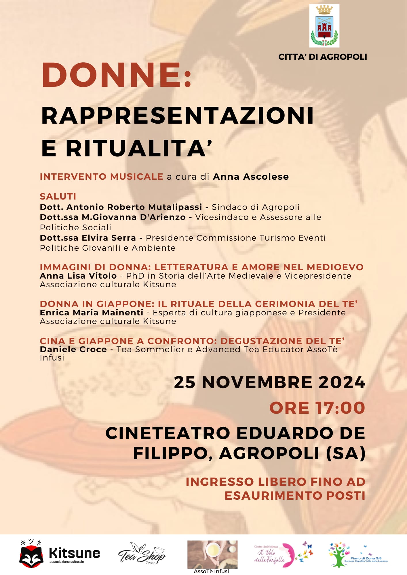 Agropoli: al Teatro “De Filippo” incontro ‘Donne: rappresentazioni e ritualità’