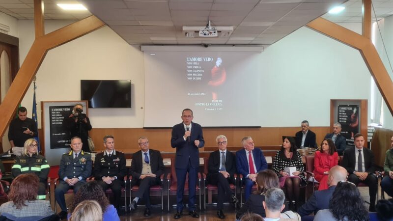 Salerno: Giornata internazionale per eliminazione violenza a donne, campagna di sensibilizzazione “insieme contro la violenza”