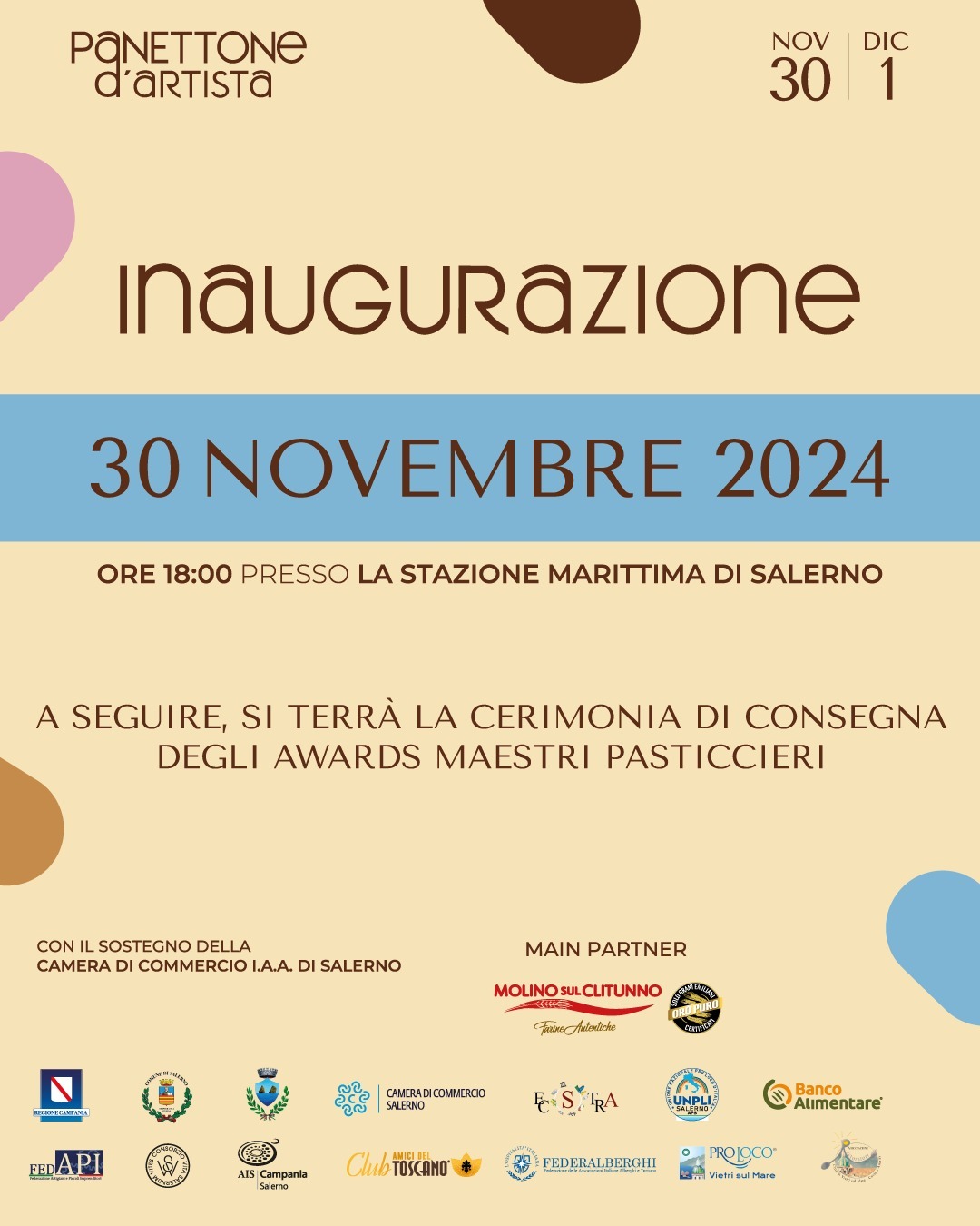 Salerno: inaugurazione Panettone d’Artista 2024