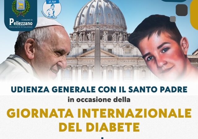 Pellezzano: Giornata Internazionale Diabete, delegazione in Santa Sede per incontro con Papa Francesco