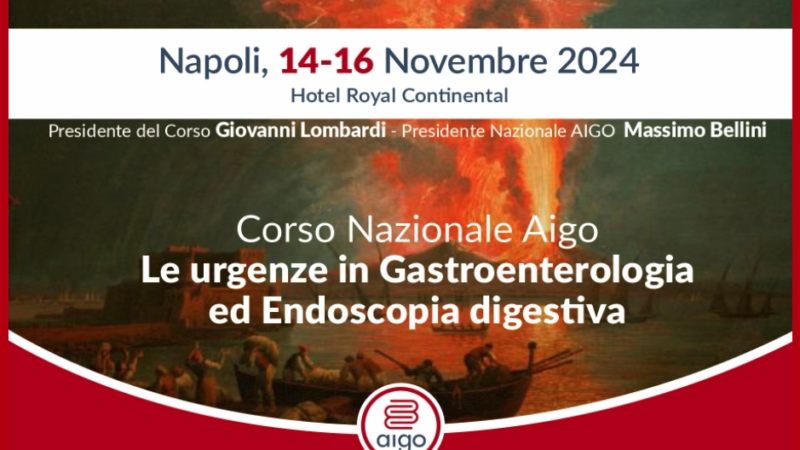 Napoli: AIGO, Regione Campania – ospedali per rete nella gestione urgenze in Gastroenterologia