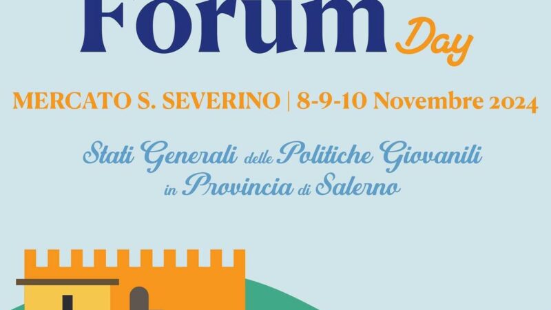 Mercato San Severino: Forum Day 2024, Stati Generali delle Politiche Giovanili in provincia di Salerno