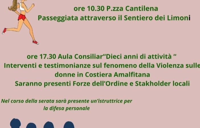 Minori: PdZ S2, CIF celebra 10 anni di CAV e Giornata Internazionale contro Violenza su Donne