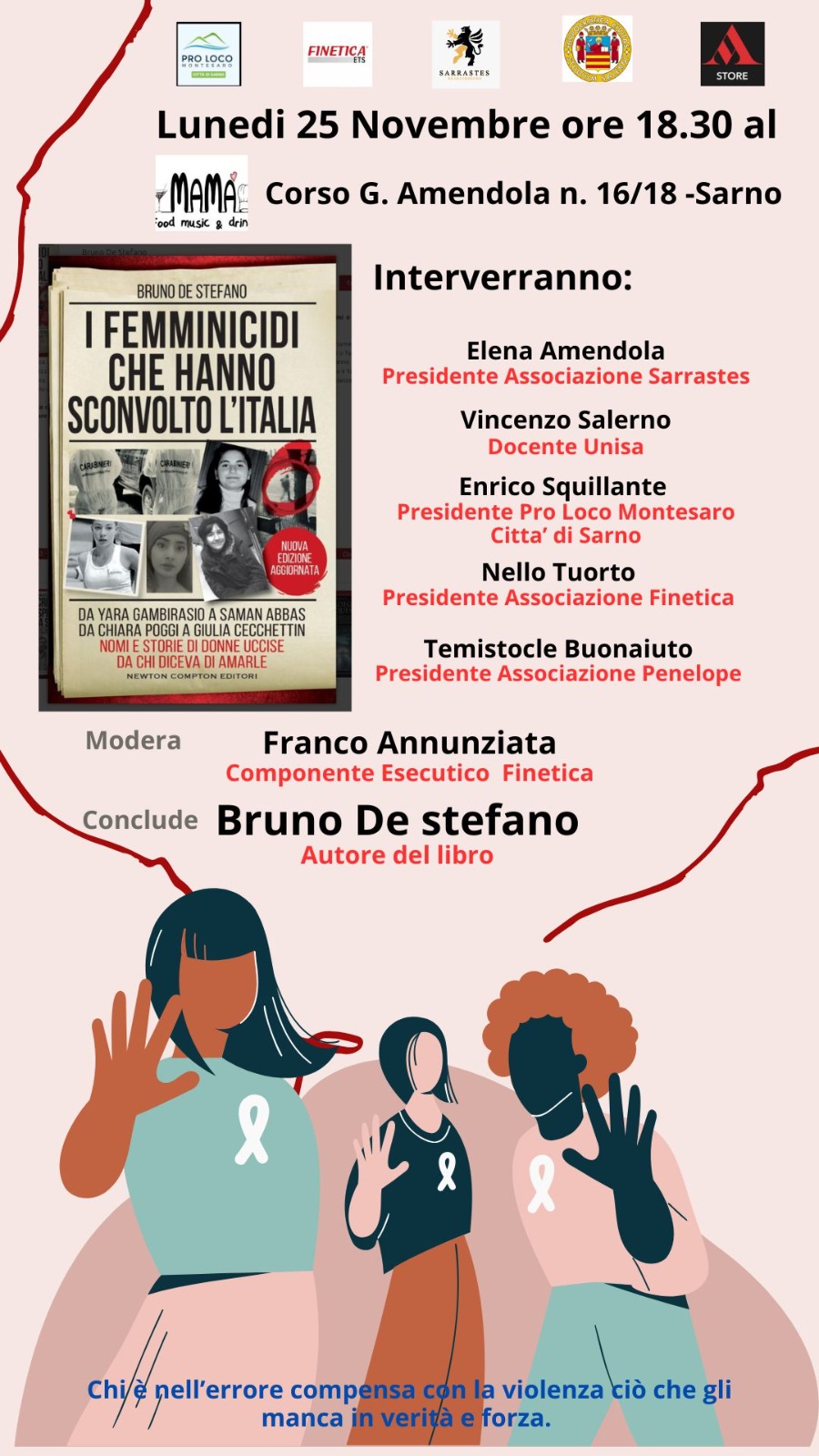 Sarno: Franco Annunziata “Incontro su violenza di genere, costruire futuro di rispetto” 