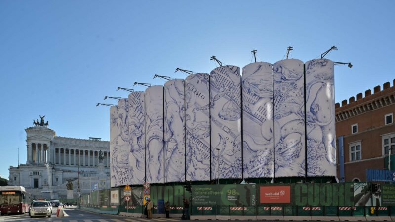 Roma: Webuild, a Piazza Venezia I opera “murales”, tra grandi installazioni artistiche di arte contemporanea a cielo aperto