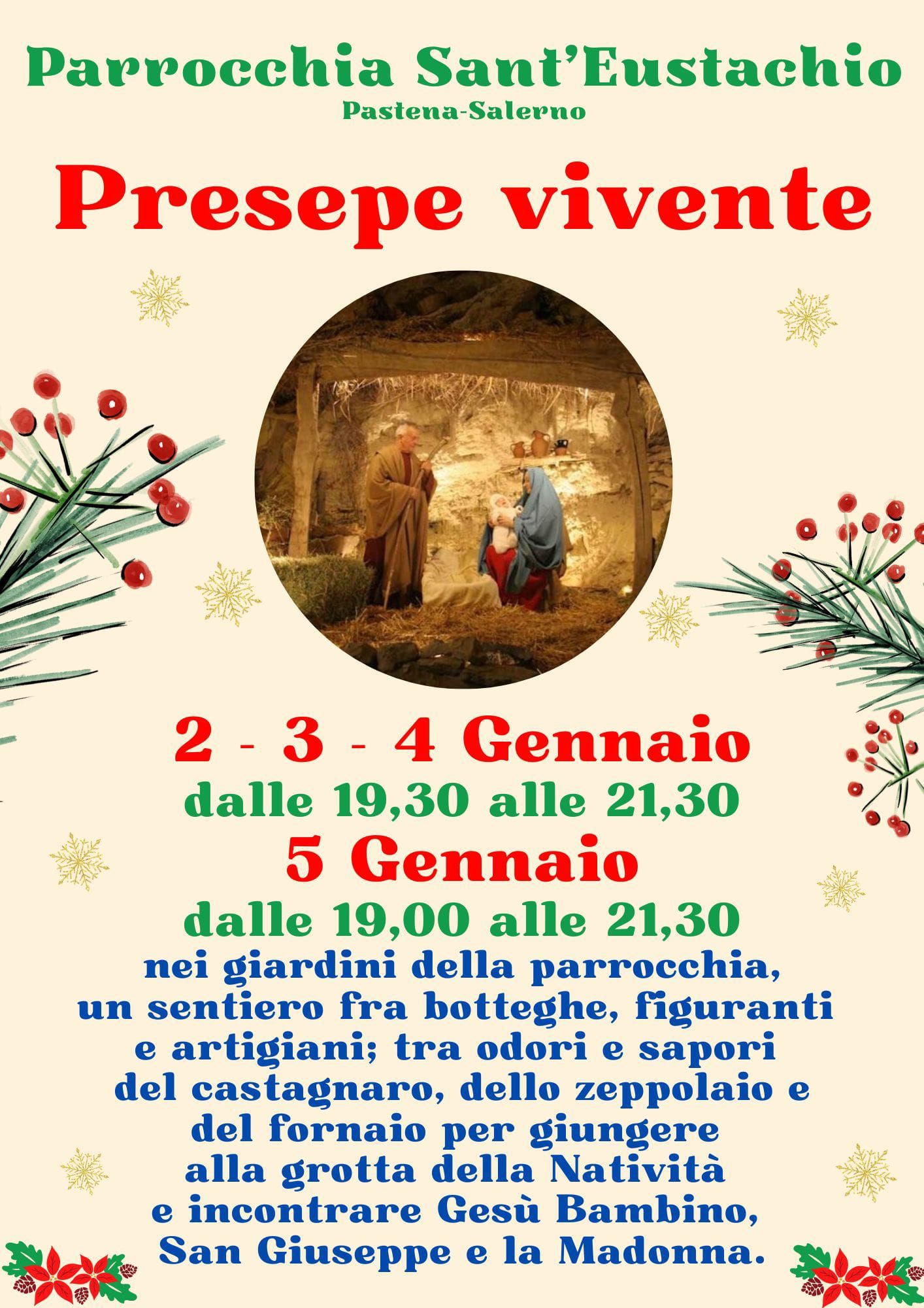 Salerno: Parrocchia Sant’Eustachio, presepe vivente