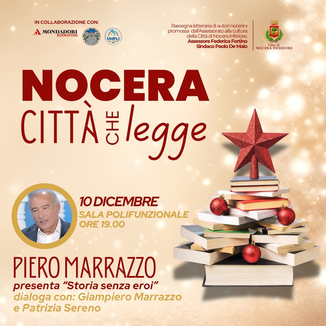 Nocera Inferiore: incontro con giornalista Piero Marrazzo, presentazione libro “Storia senza eroi”, targa in memoria del padre Joe