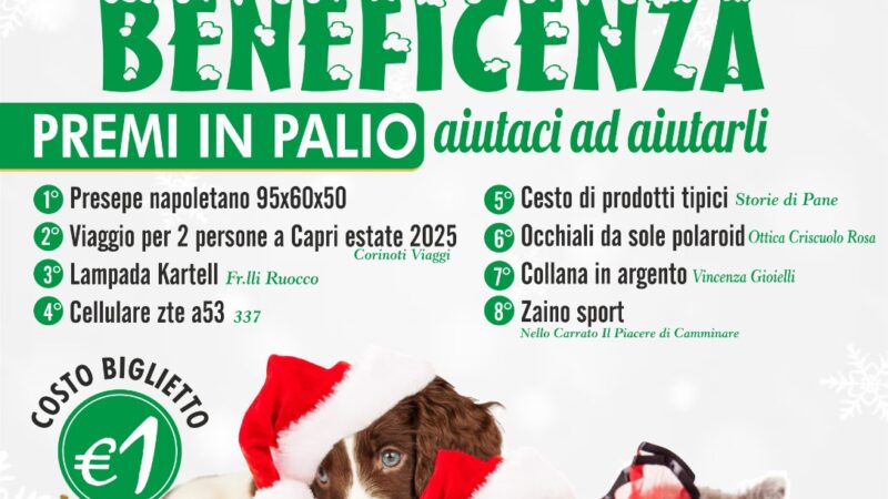 Vallo della Lucania: FareAmbiente “AIUTACI AD AIUTARLI”, lotteria di beneficenza