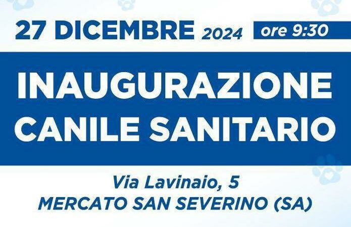 Mercato San Severino: inaugurazione Canile Sanitario  