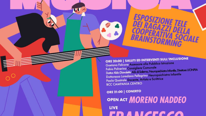 Salerno: “Arte in Musica”, evento/concerto a Centro Sociale di Pastena