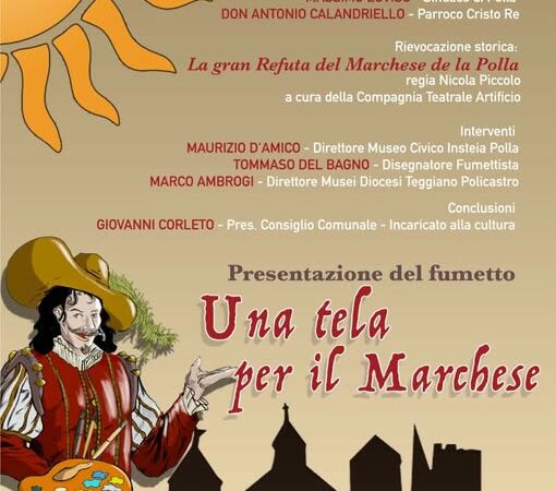 Polla: presentazione fumetto “Una tela per il Marchese” nella Chiesa di Cristo Re  